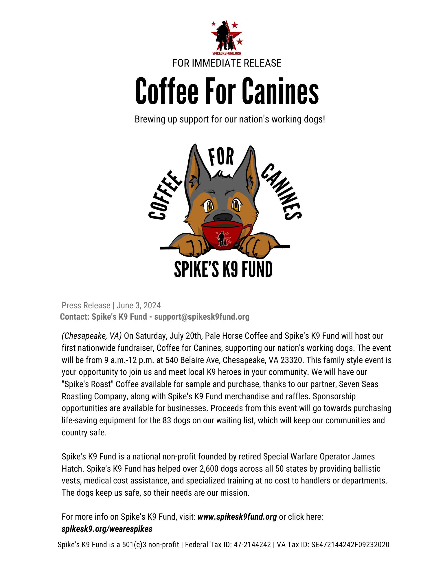 Coffee for Canines