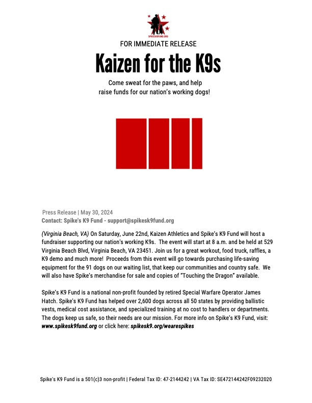 Kaizen for the K9s