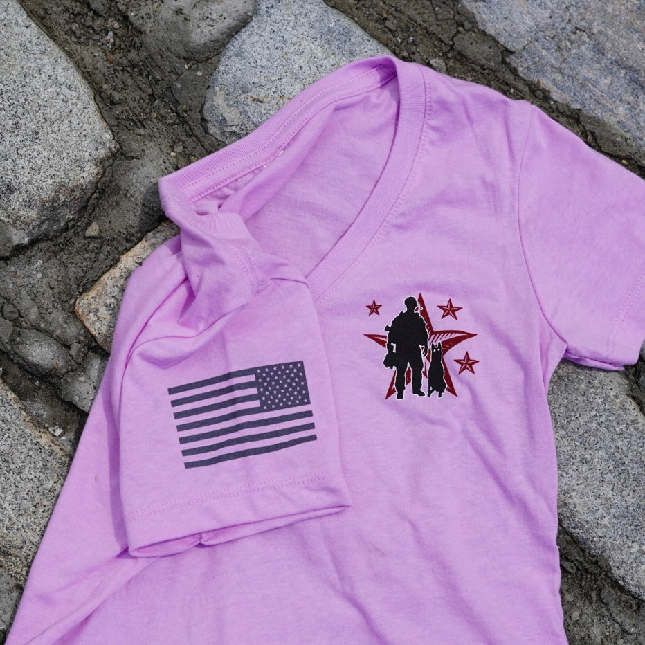 OG Logo Women's V-Neck Shirt - Lilac