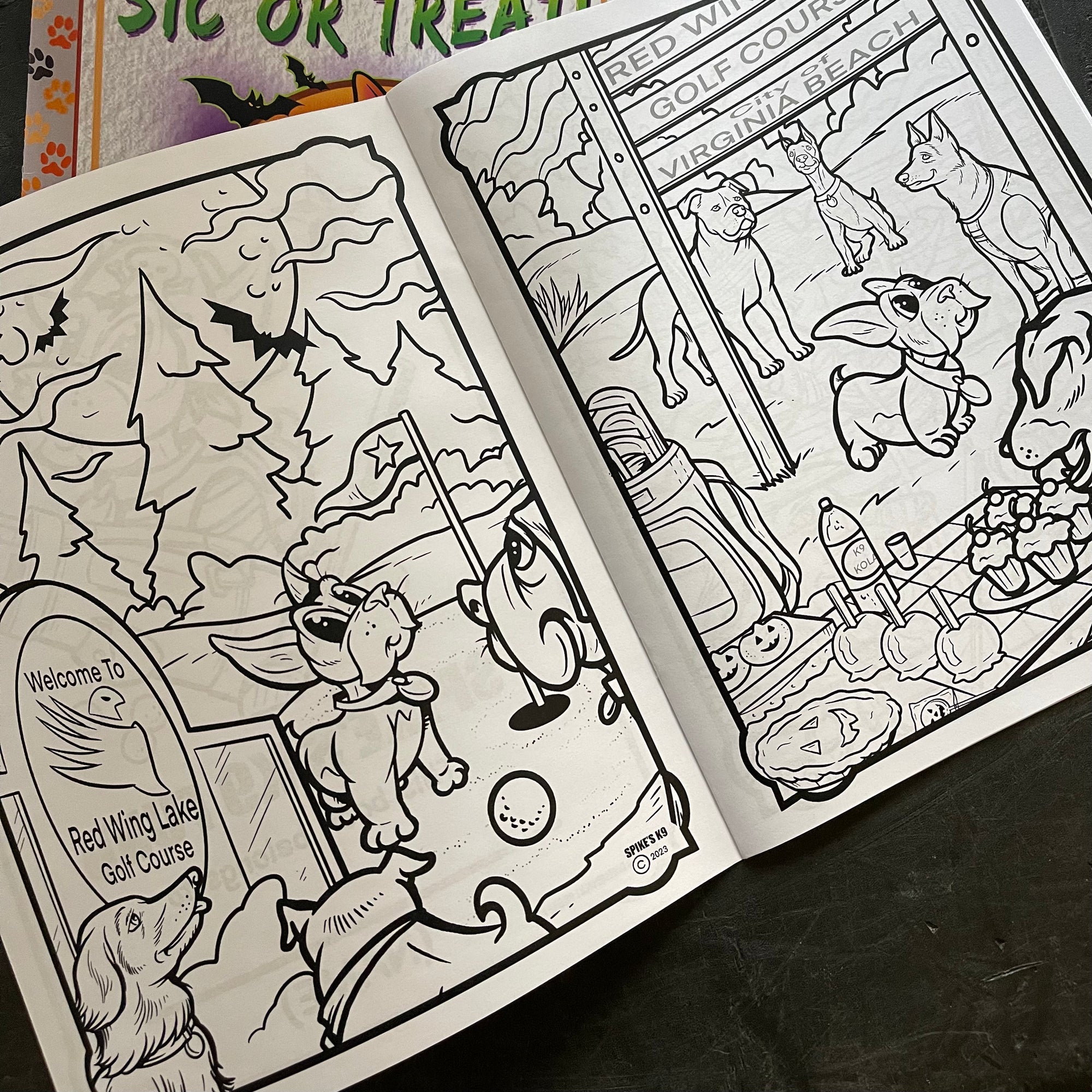 SIC or Treat - Dewey Goes Golfing Coloring Book