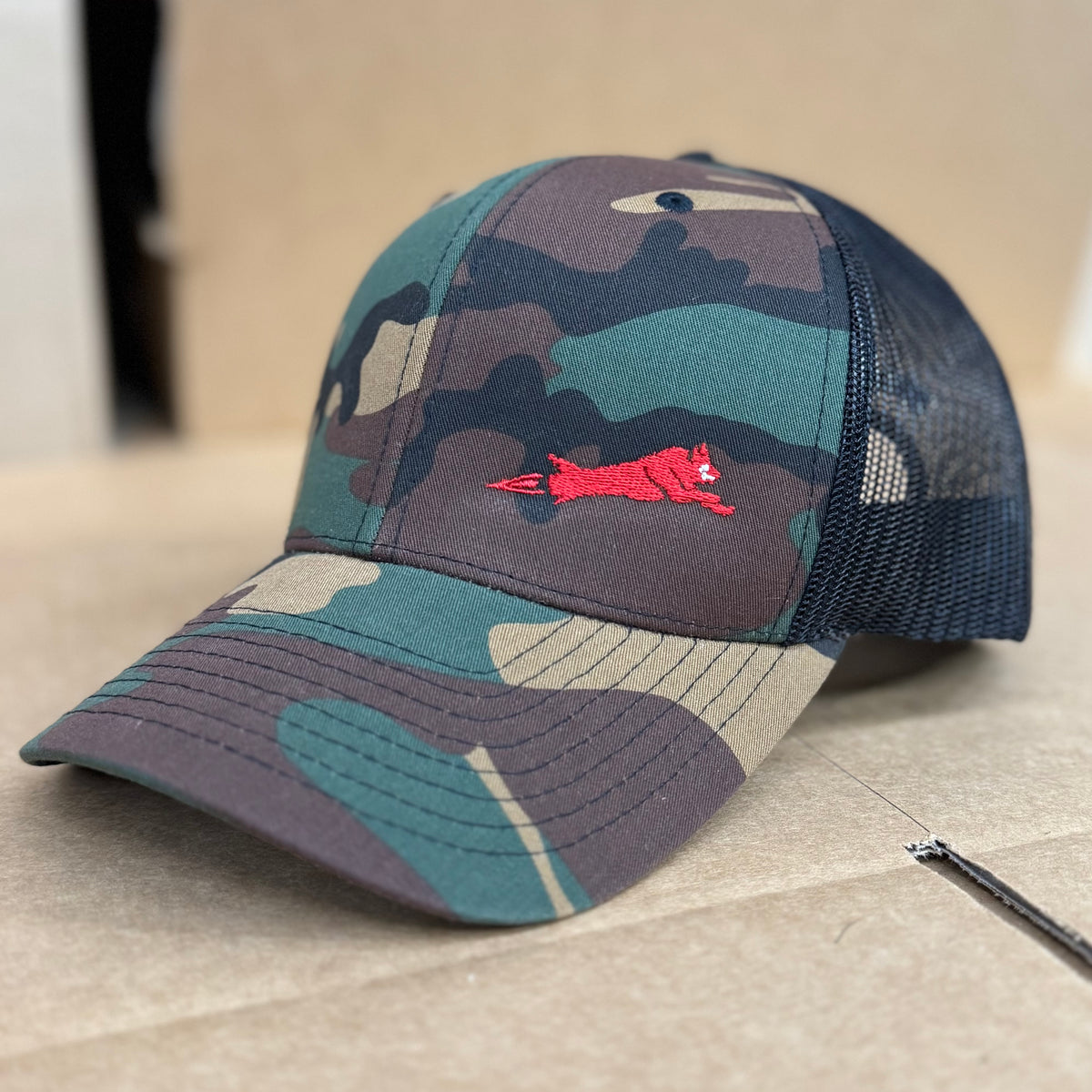 Hairmissile Trucker Hat - Woodland