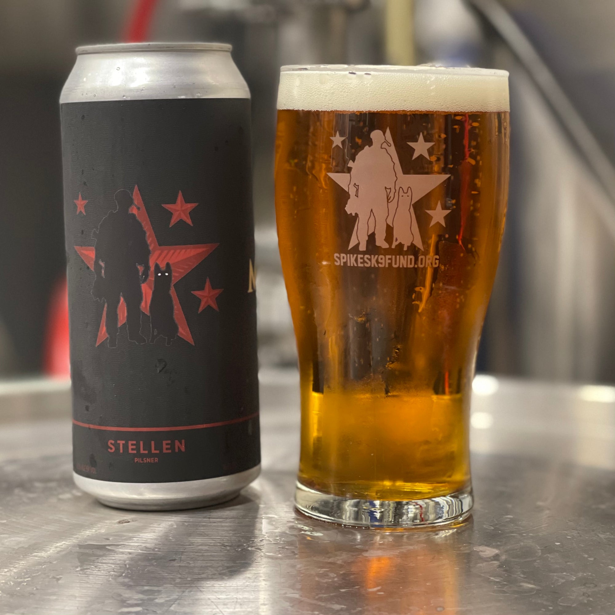 Spike's K9 Fund Glass Pint - STELLEN!