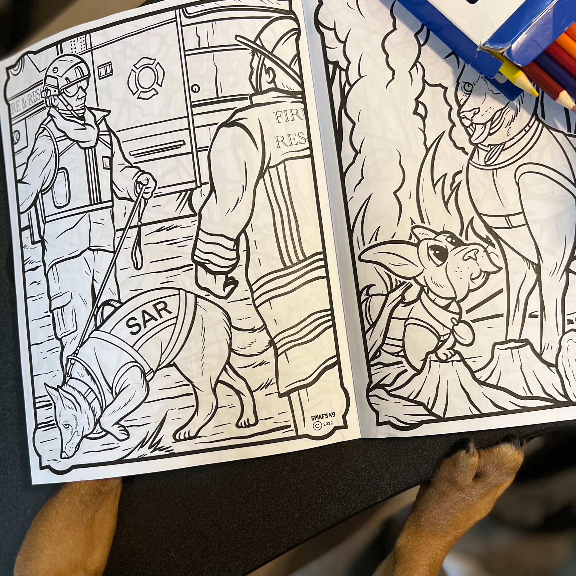 Dewey the Puppy Coloring Book - SAR Edition